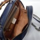 GG Marmont small shoulder bag with bamboo blue High