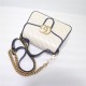 GG Marmont mini top handle bag white High