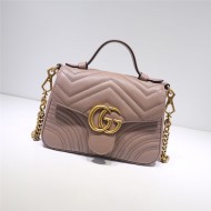 GG Marmont mini top handle bag dusty pink High