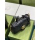 GG Marmont small top handle bag 498110 black High