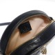 GG Marmont mini round shoulder bag black High