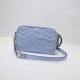 GG Marmont matelassé mini bag 448065 blue High