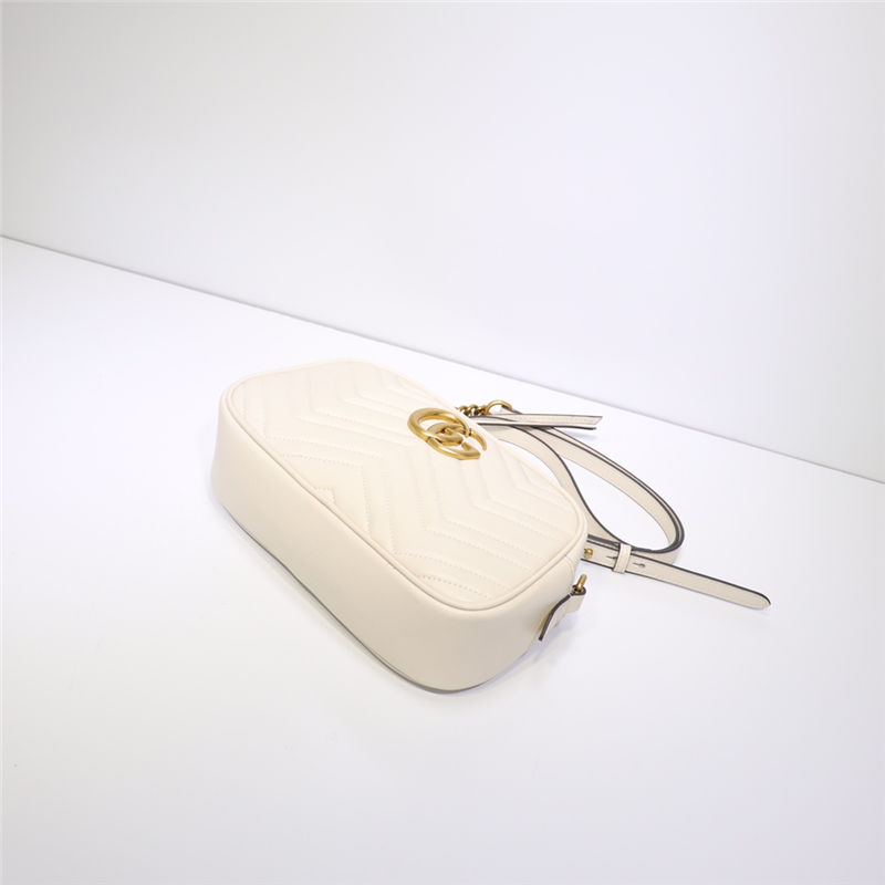 GG Marmont small shoulder bag white High