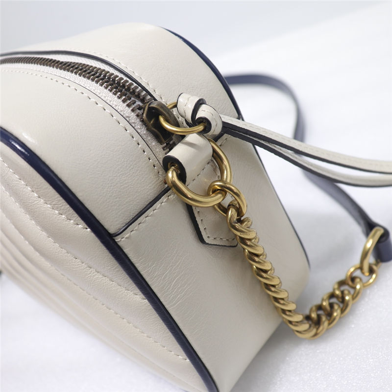 GG Marmont small shoulder bag white High