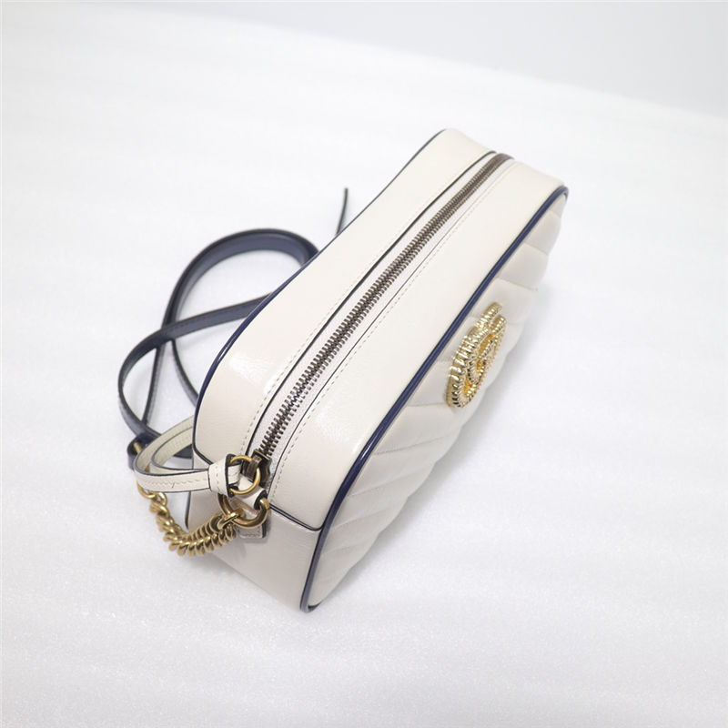 GG Marmont small shoulder bag white High