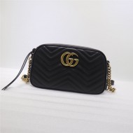 GG Marmont small shoulder bag black High