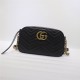 GG Marmont small shoulder bag black High