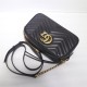 GG Marmont small shoulder bag black High