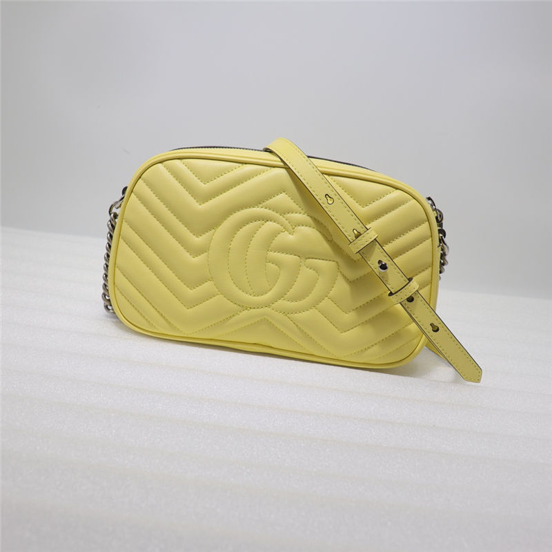 GG Marmont small shoulder bag yellow High