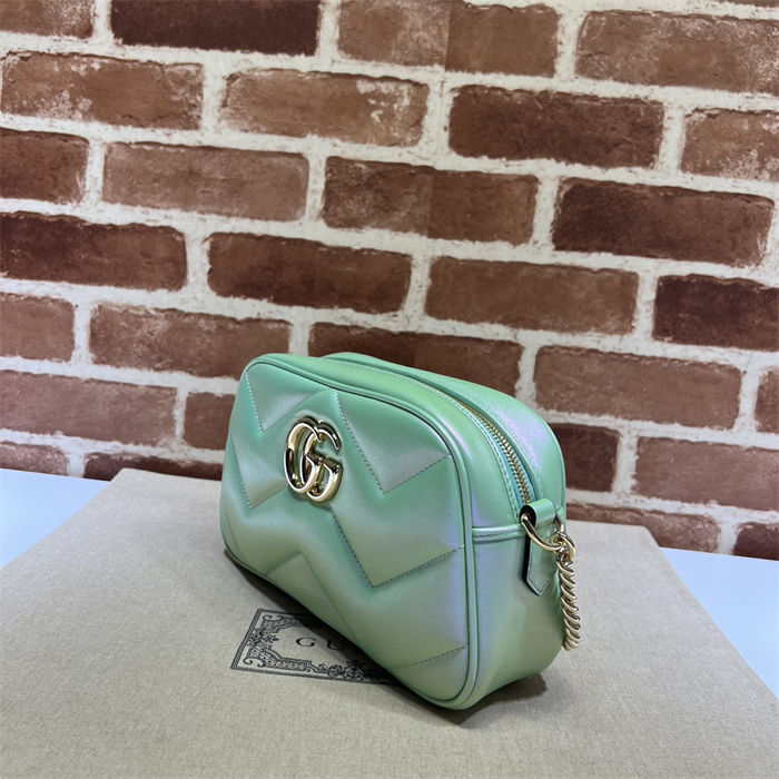 GG Marmont small shoulder bag 447632 Fresh Green High