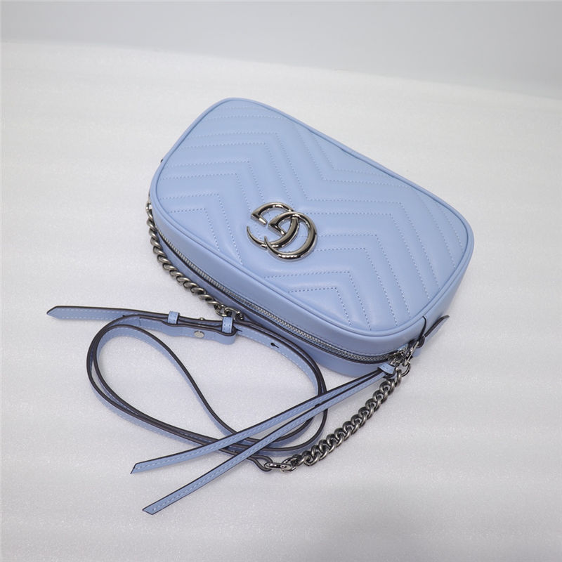 GG Marmont small shoulder bag blue High