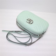 GG Marmont small shoulder bag pastel green High