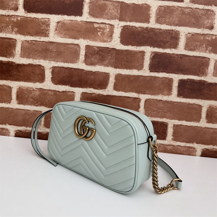 GG Marmont small shoulder bag 447632 pastel green High