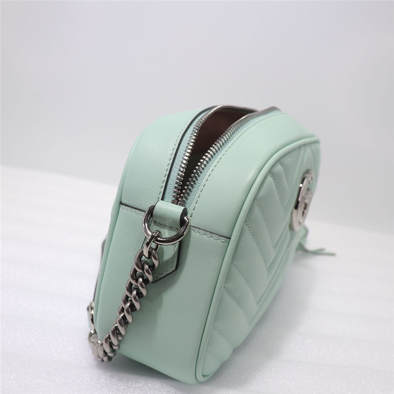 GG Marmont small shoulder bag pastel green High