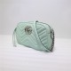 GG Marmont small shoulder bag pastel green High