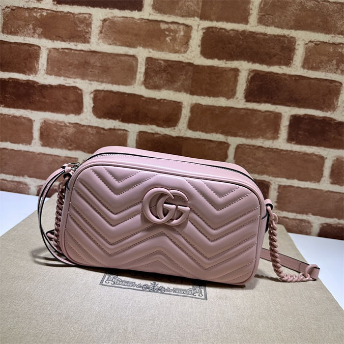 GG Marmont small shoulder bag 447632 Pink-Pink High