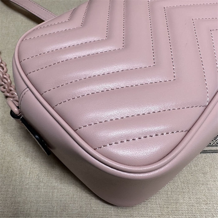 GG Marmont small shoulder bag 447632 Pink-Pink High