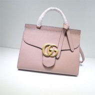 GG Marmont small top handle bag Leather 421890 Nude Pink High