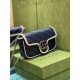 GG MARMONT MATELASSÉ SUPER MINI BAG 476433 Blue/White High