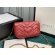 GG MARMONT MATELASSÉ SUPER MINI BAG 476433 Red High