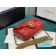 GG MARMONT MATELASSÉ SUPER MINI BAG 476433 Red High