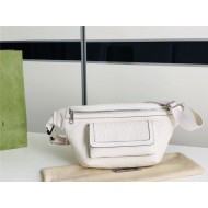 GG Embossed belt bag 645093 White High