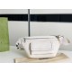 GG Embossed belt bag 645093 White High