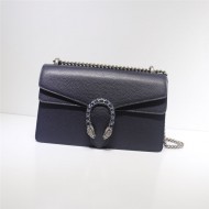 DIONYSUS GG SMALL SHOULDER BAG 400249 Leather navy blue high