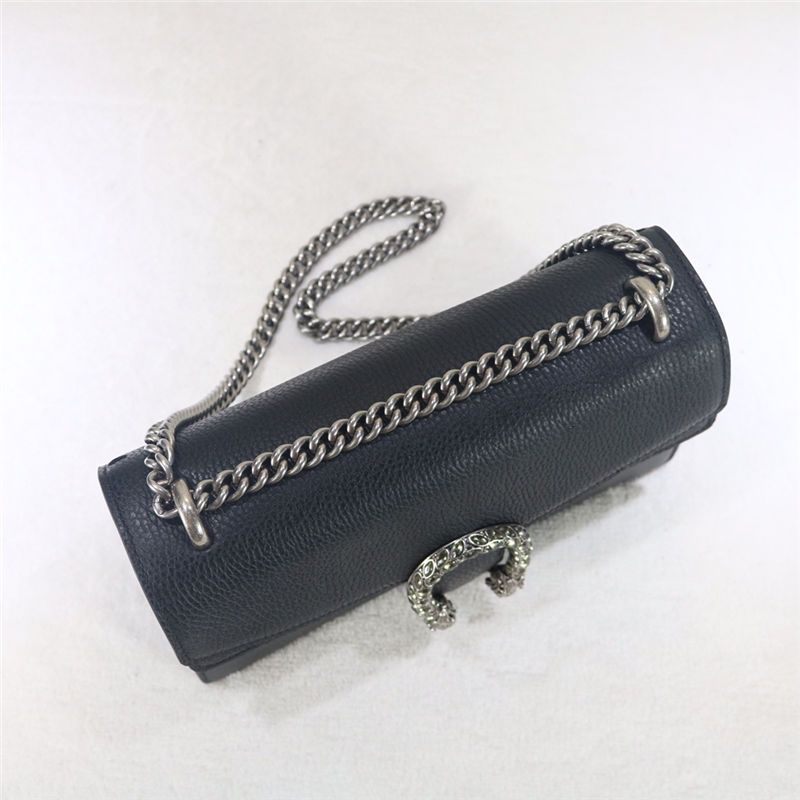 DIONYSUS GG SMALL SHOULDER BAG 400249 Leather black high