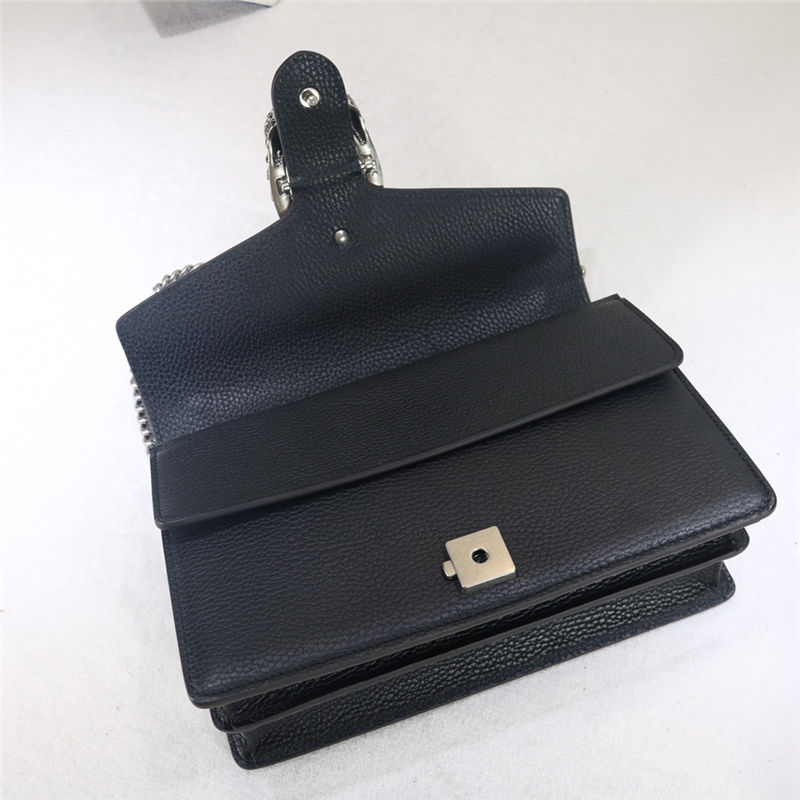 DIONYSUS GG SMALL SHOULDER BAG 400249 Leather black high