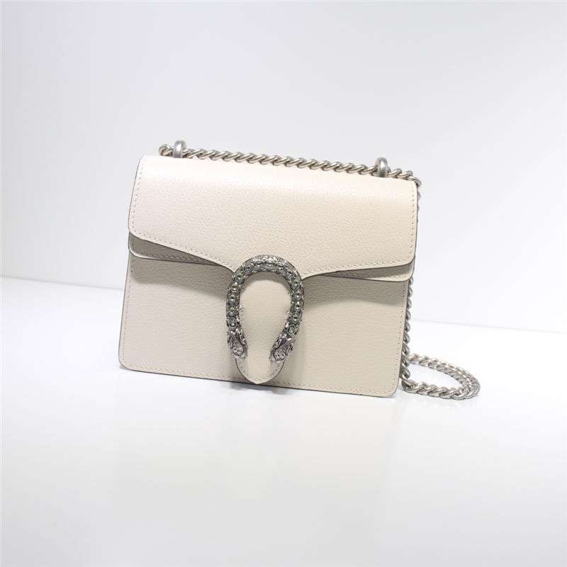 Dionysus leather mini bag 421970 white high