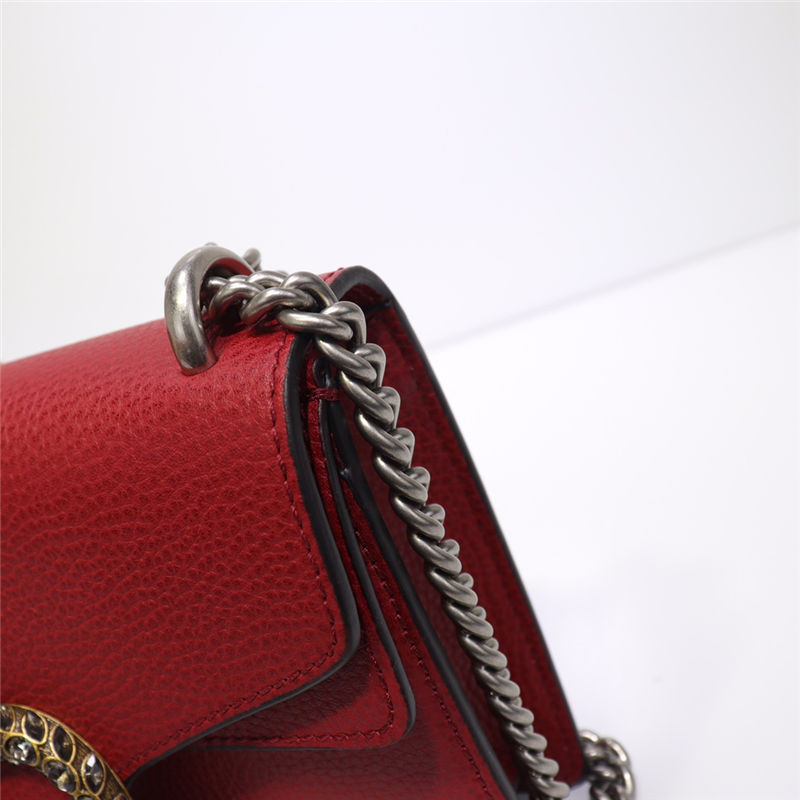 Dionysus leather mini bag 421970 red high