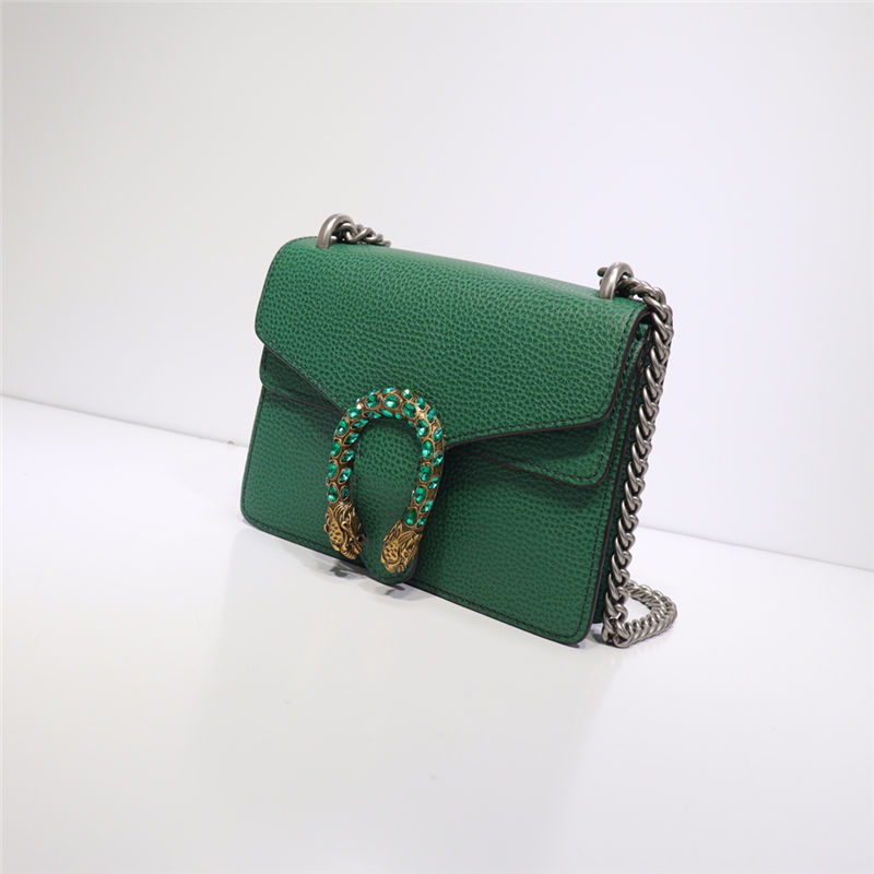 Dionysus leather mini bag 421970 green high