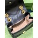 GG MARMONT MINI SHOULDER BAG 739682 Leather Black high