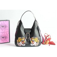 Gucci Dionysus Shoulder Bag 446687 Black/Tiger High