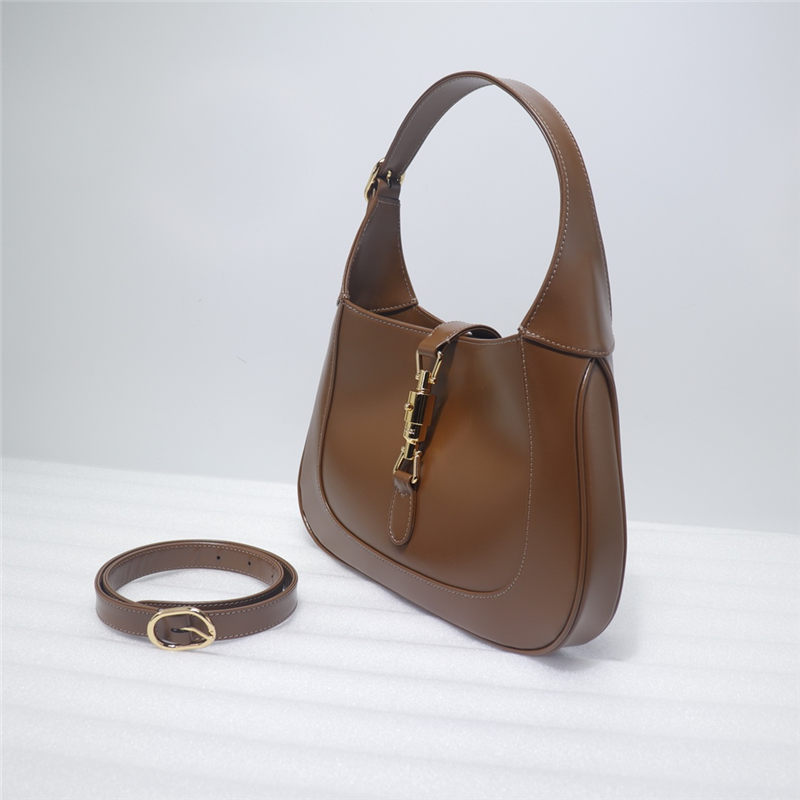 Jackie 1961 small hobo bag brown leather high