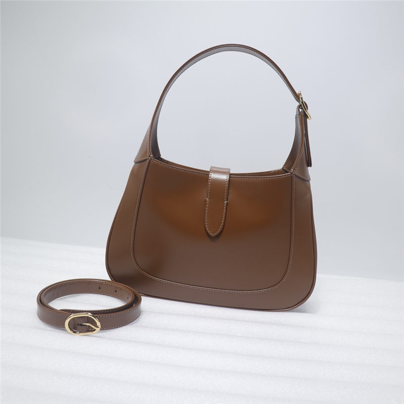 Jackie 1961 small hobo bag brown leather high