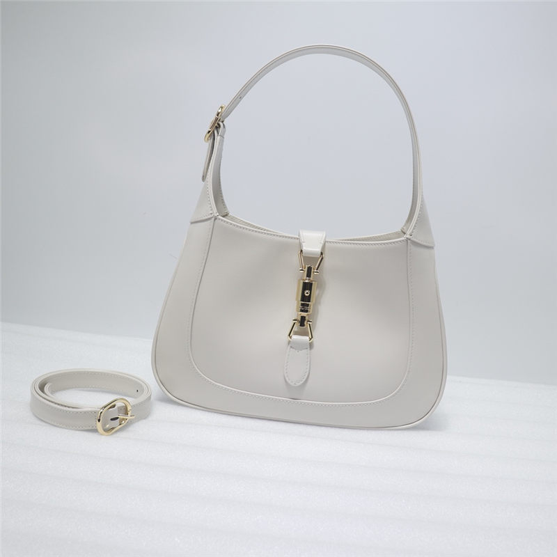 Jackie 1961 small hobo bag white leather high