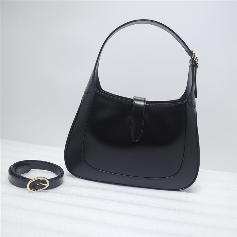 Jackie 1961 small hobo bag black leather high