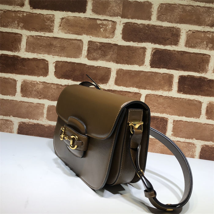 Gucci Horsebit 1955 shoulder bag 602204 brown leather high