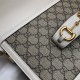 Gucci Horsebit 1955 shoulder bag 602204 GG Supreme canvas White high