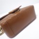 GG Marmont mini top handle bag brown leather high