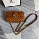 GG Marmont mini matelassé shoulder bag brown leather high