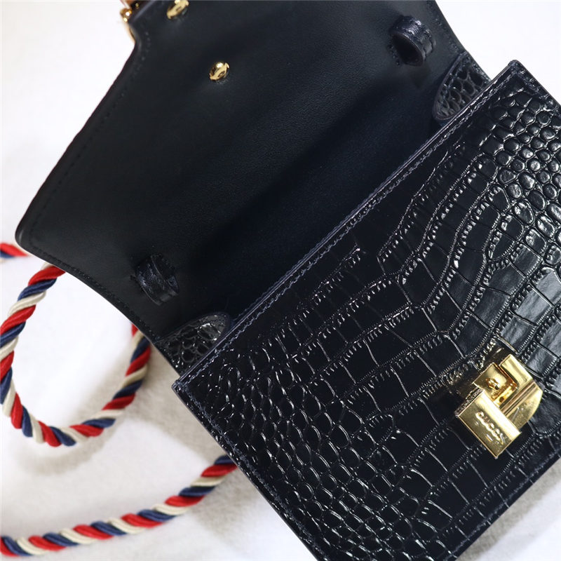 Sylvie leather mini bag Leather 470270 Crocodile high