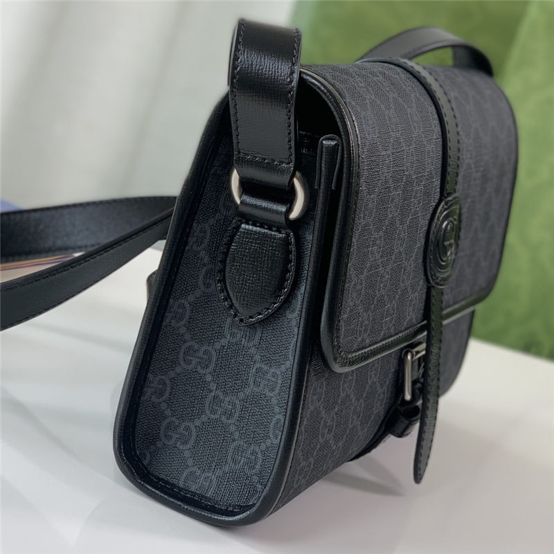 GG MESSENGER BAG WITH INTERLOCKING G 745679 High