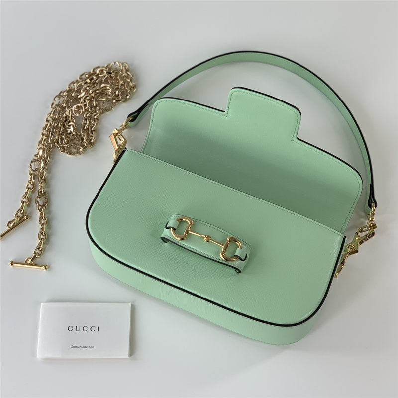 GUCCI HORSEBIT 1955 SMALL SHOULDER BAG 735178 Green High