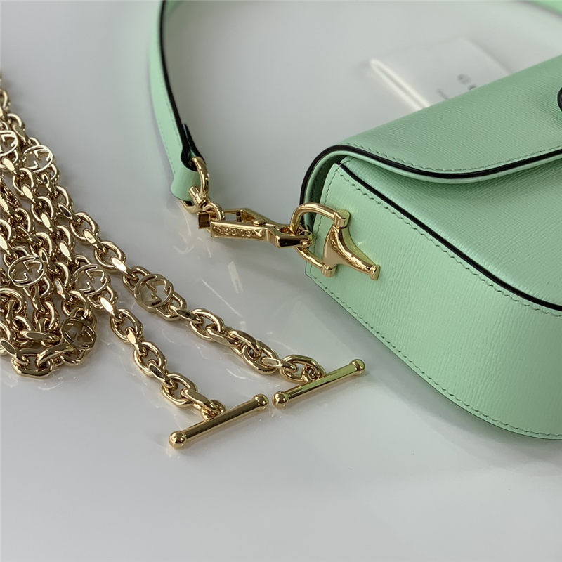 GUCCI HORSEBIT 1955 SMALL SHOULDER BAG 735178 Green High