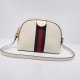 Ophidia small shoulder bag white leather high