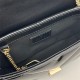 GG MARMONT MATELASSÉ SUPER MINI BAG 476433 Black Patent High