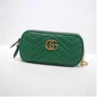 GG Marmont Mini Chain Bag 546581 Green High